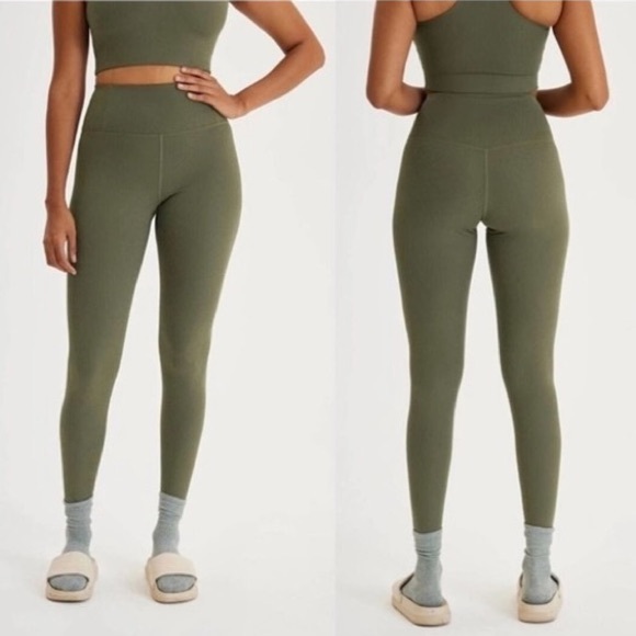 Girlfriend Collective Cypress RIB High-Rise 7/8 Ribbed Leggings Plus Size XXXL - Picture 15 of 15